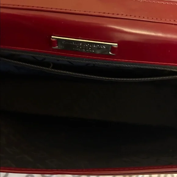Charles Jourdan Deep Red Shoulder Bag - Picture 11 of 14